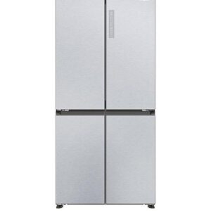 Haier Cube 83 HCR3818ENMG Total No Frost American Fridge Freezer, E-Rated - Inox